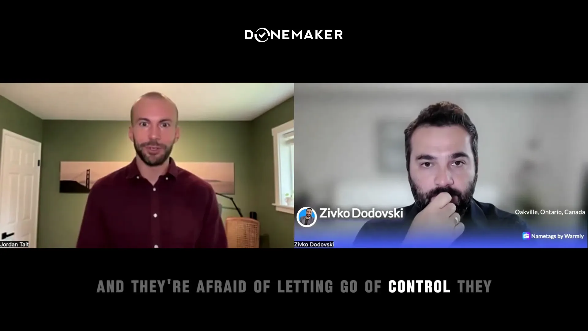 Discussion on delegation and letting go of control in business