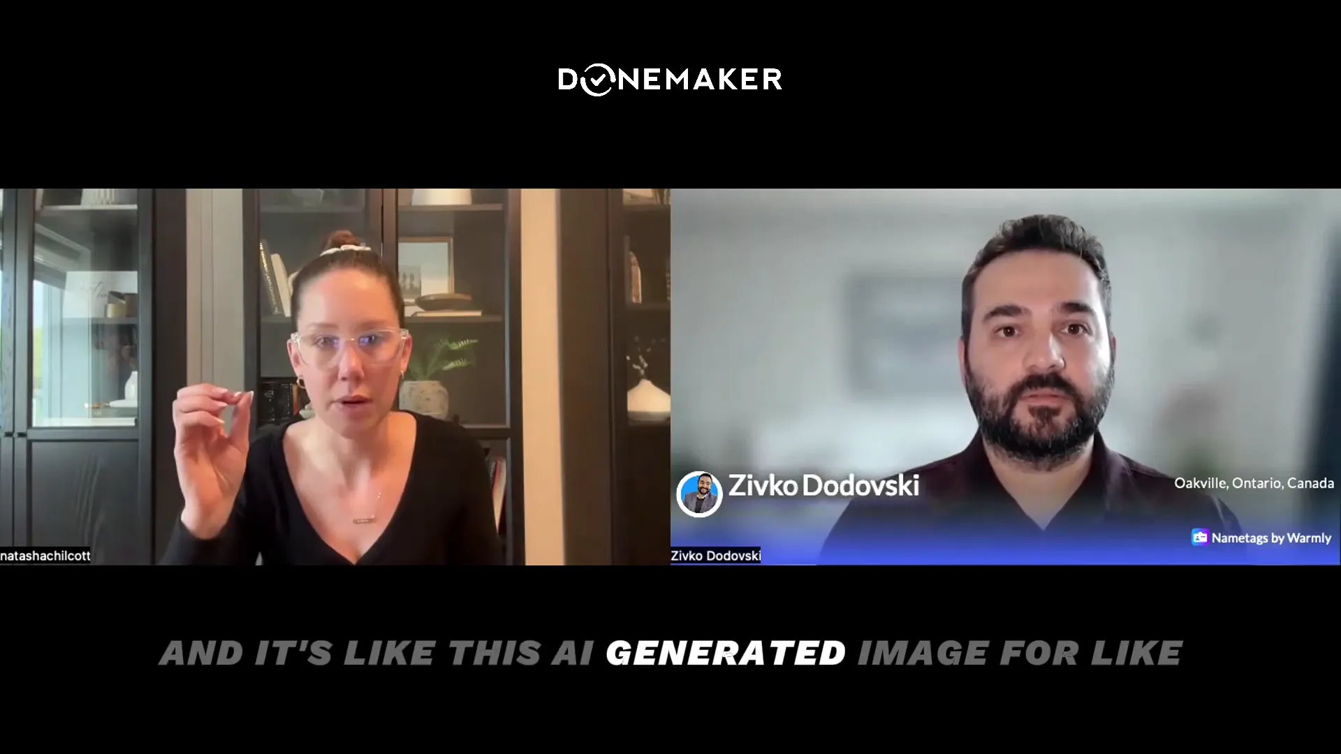 Natasha discussing AI in marketing