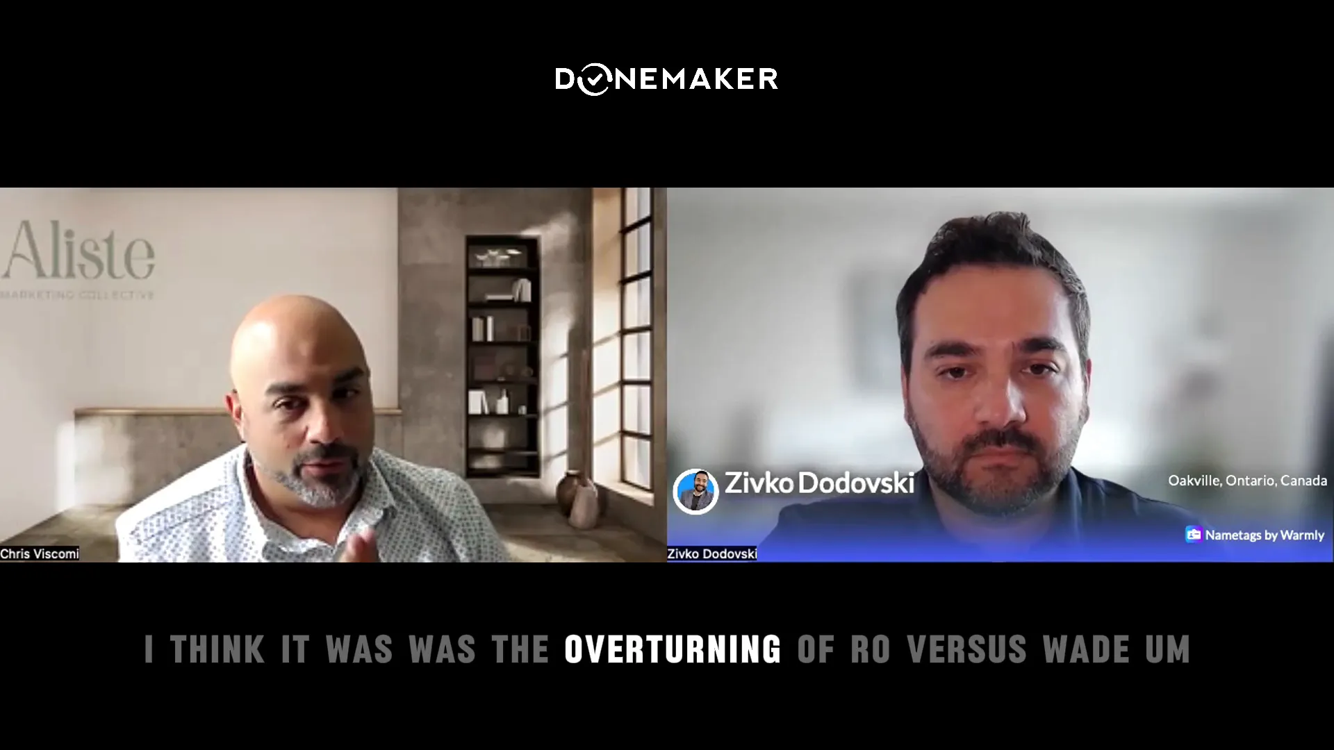 Chris discussing the risks of political messaging in marketing