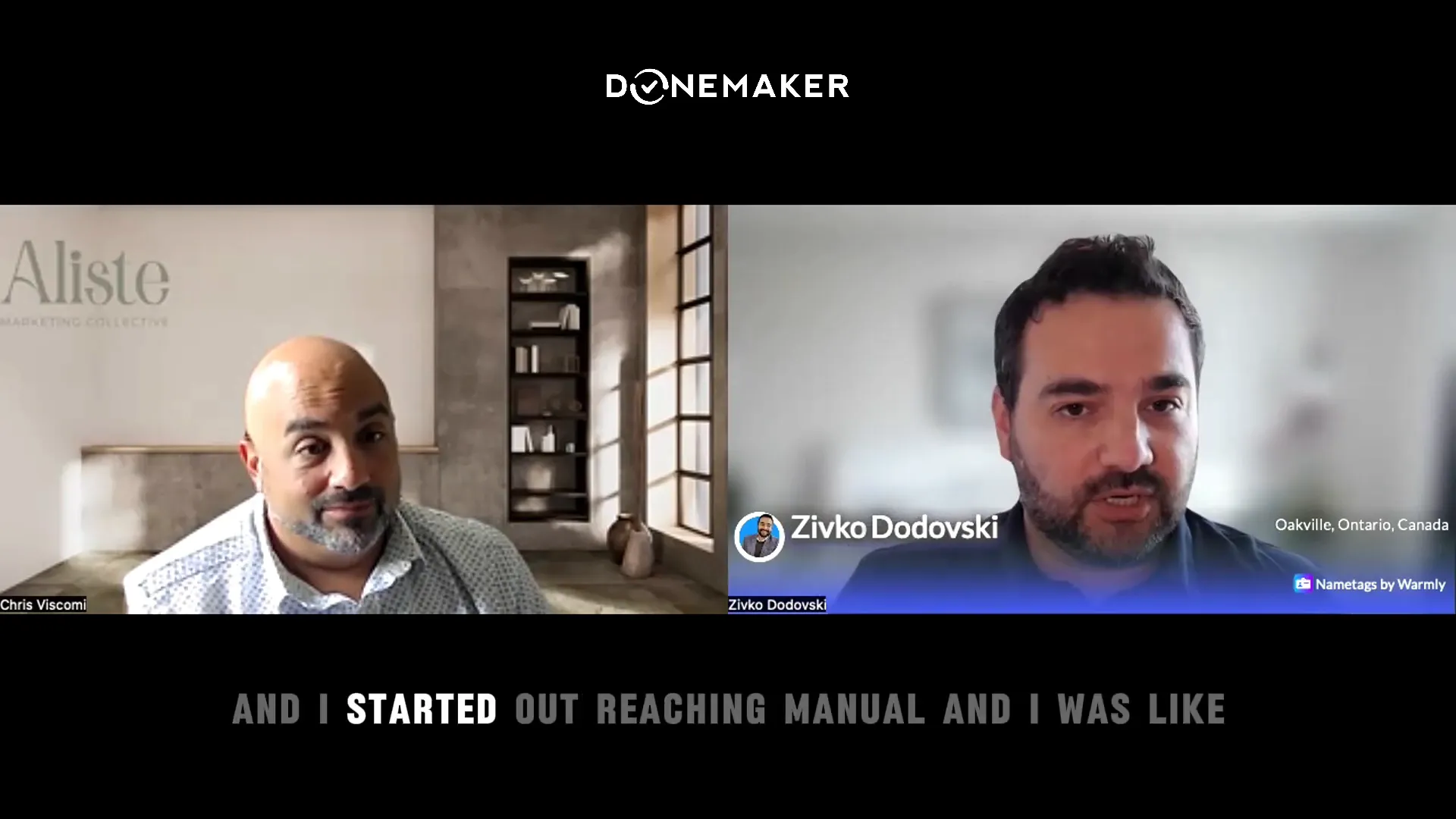 Chris advocating for manual outreach over automated sales scripts