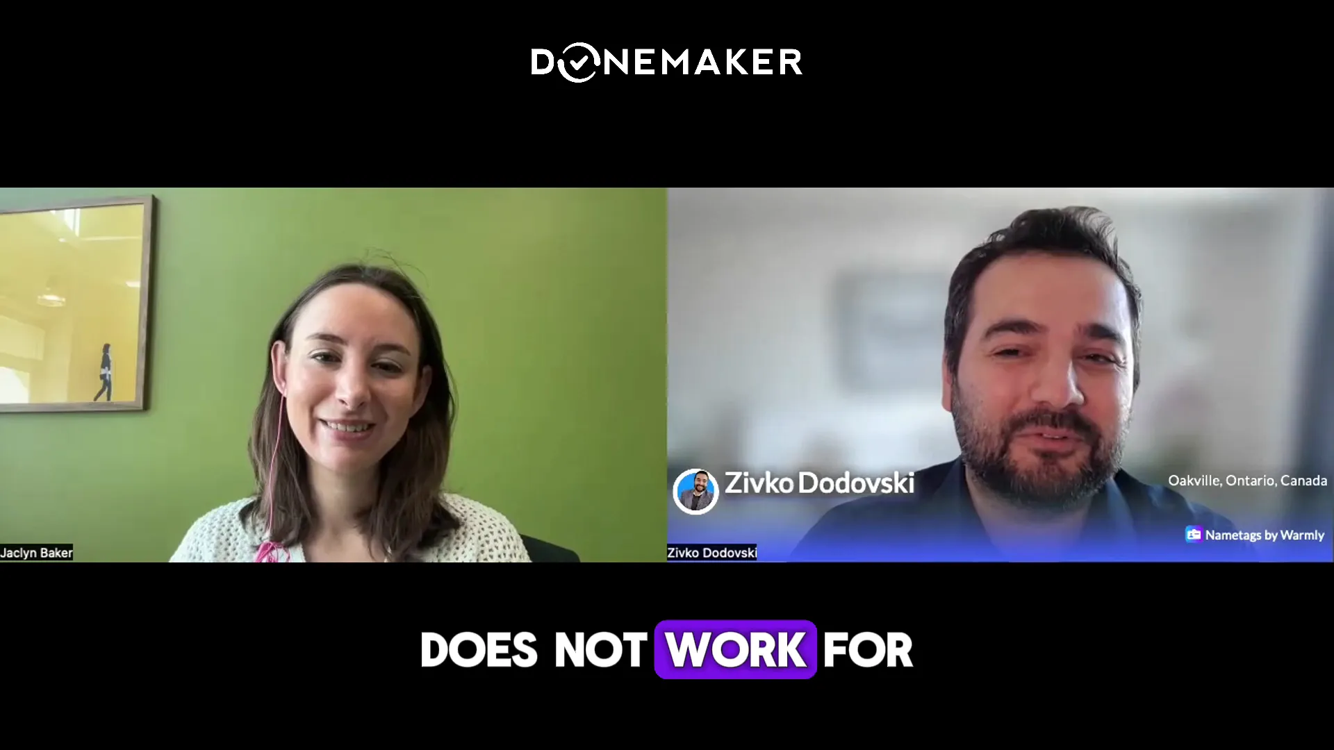 Jaclyn Baker discussing personalized social media strategies for clients