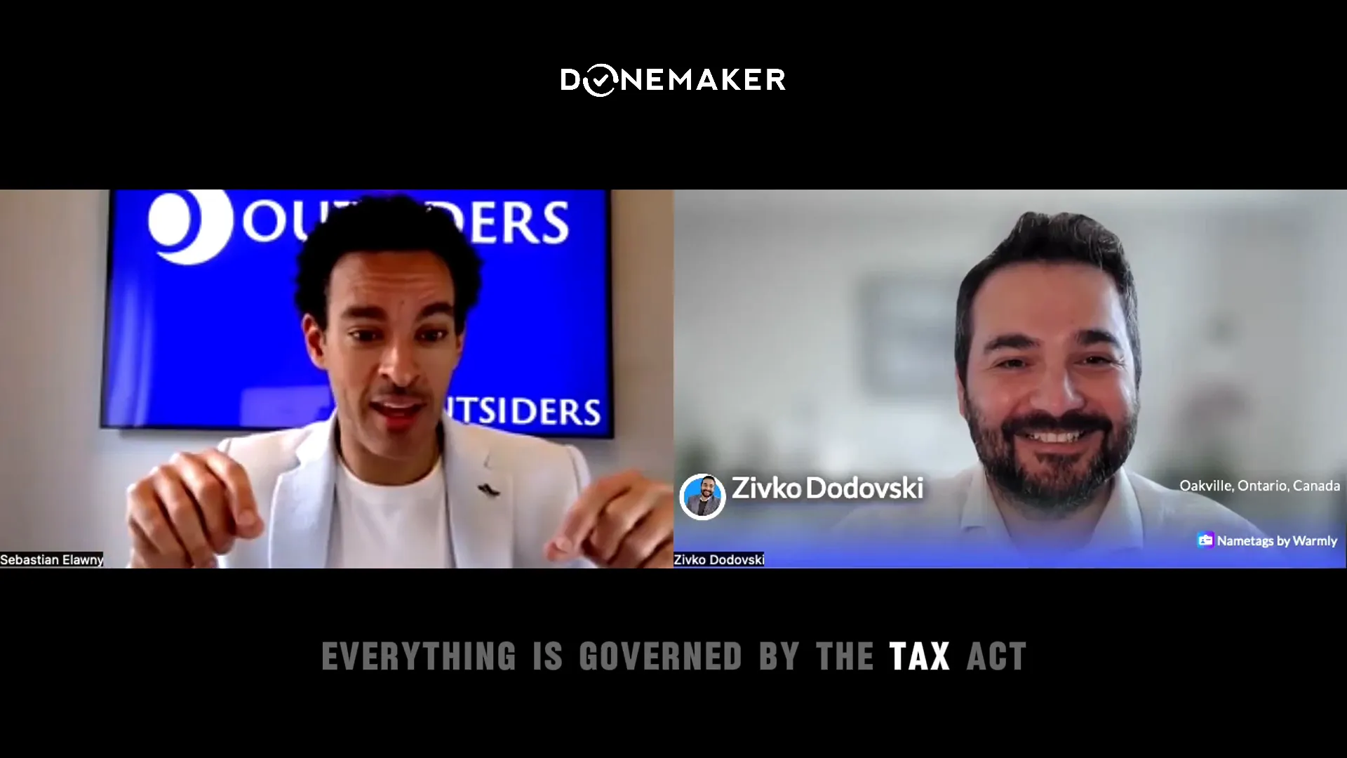 Sebastian explaining the legal framework for charities and not-for-profits