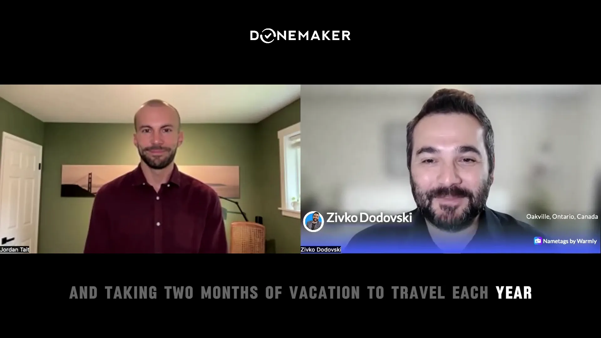 Jordan Tate introducing his lifestyle-oriented business coaching approach