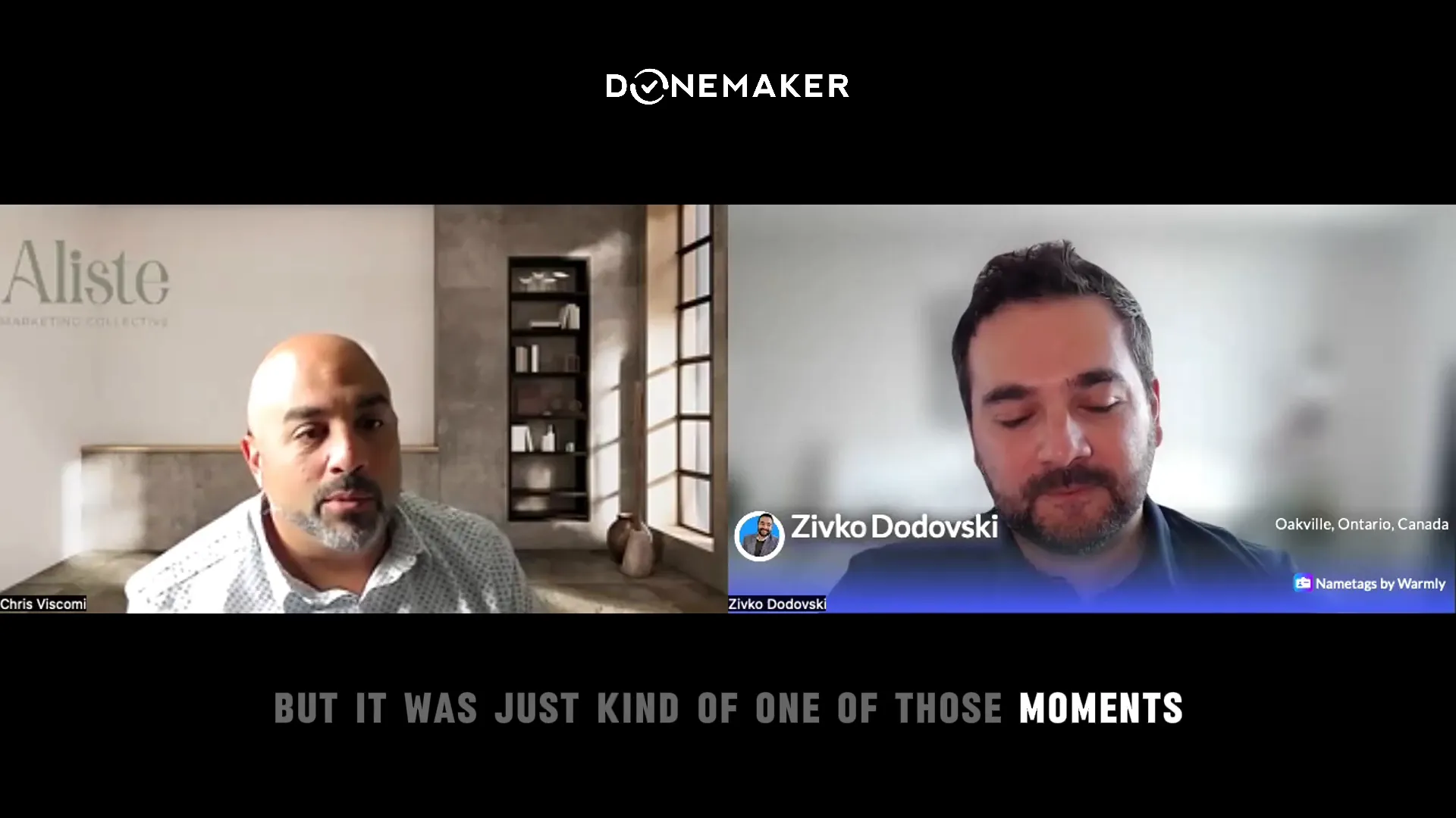 Example of authentic storytelling video from Aliste Marketing