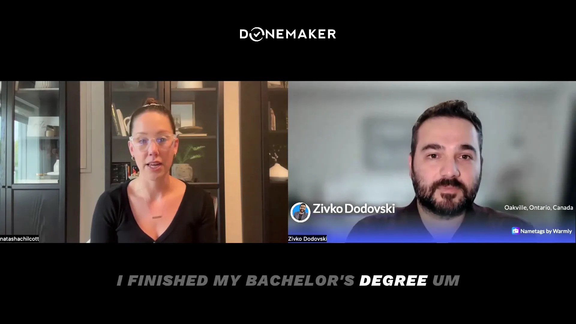 Natasha sharing her career journey