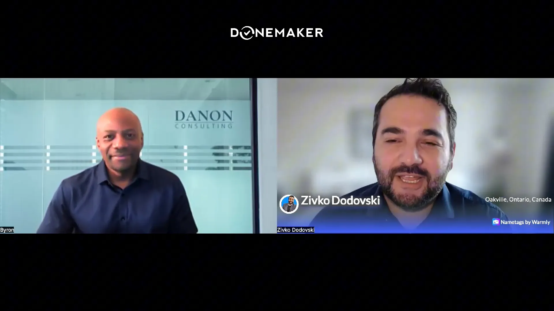 Host introduces Byron Alexander on the DoneMaker podcast