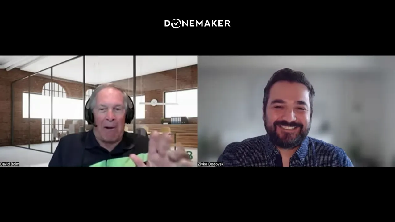 Consultant presenting outside-perspective solutions