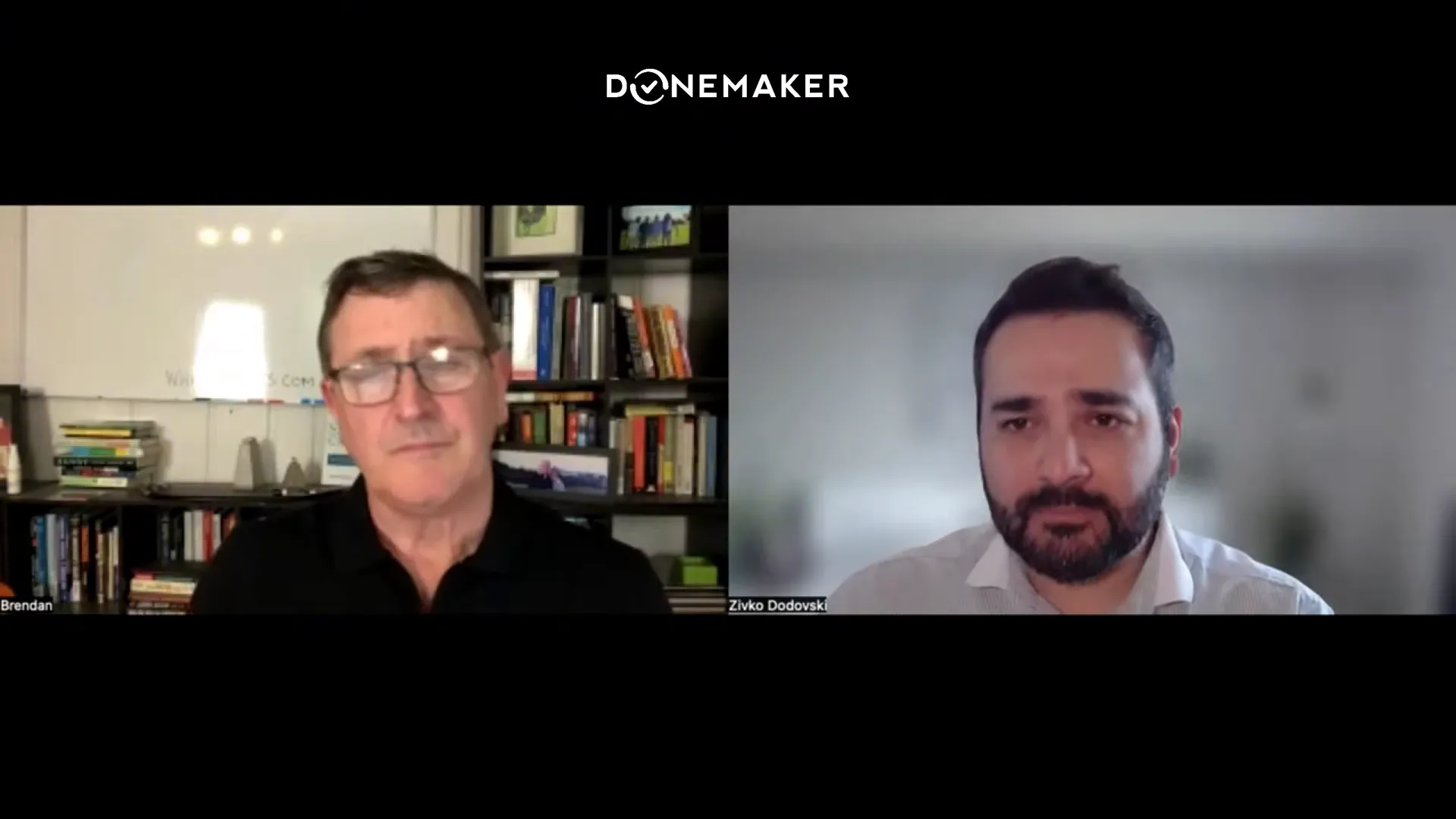 Host introducing Brendan McAdams