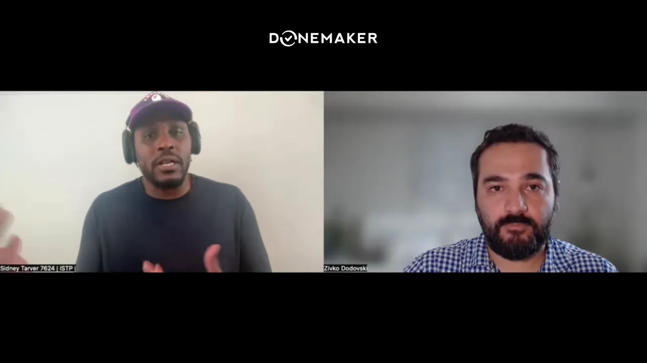 Sidney describing how followers move into email lists and funnels