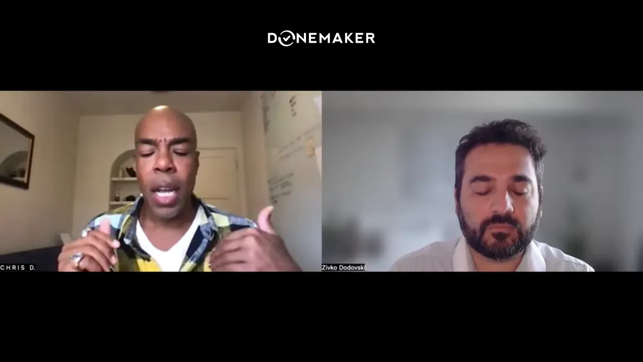 Meditation and centering to reduce outcome attachment