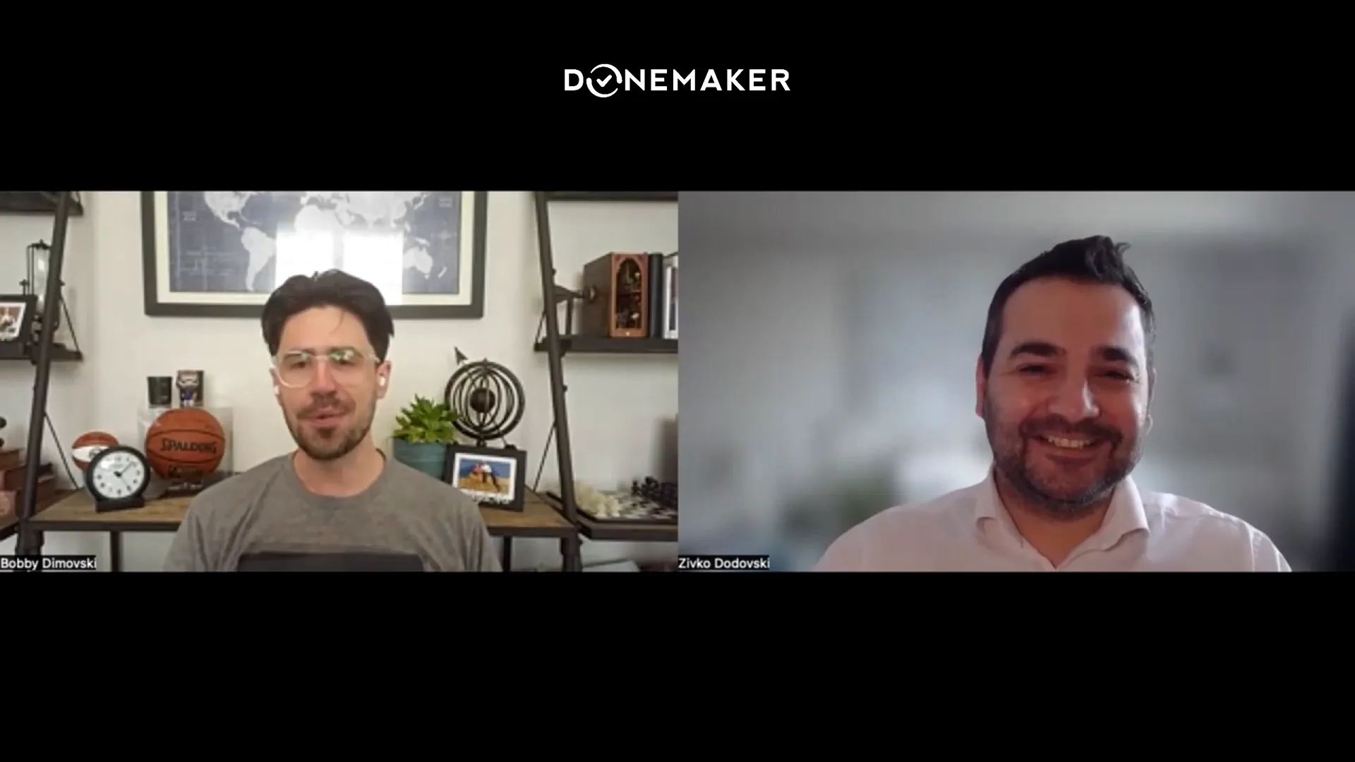 Host and Bobby smiling, wrapping up the conversation