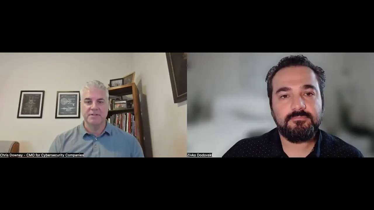 Chris Downey explaining the sea of sameness at RSA conference