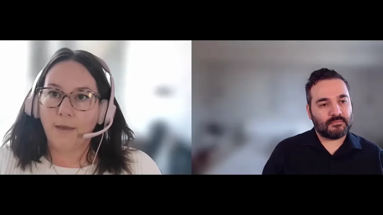 Two SEO professionals on a video call discussing SEO as the source engine for AI responses