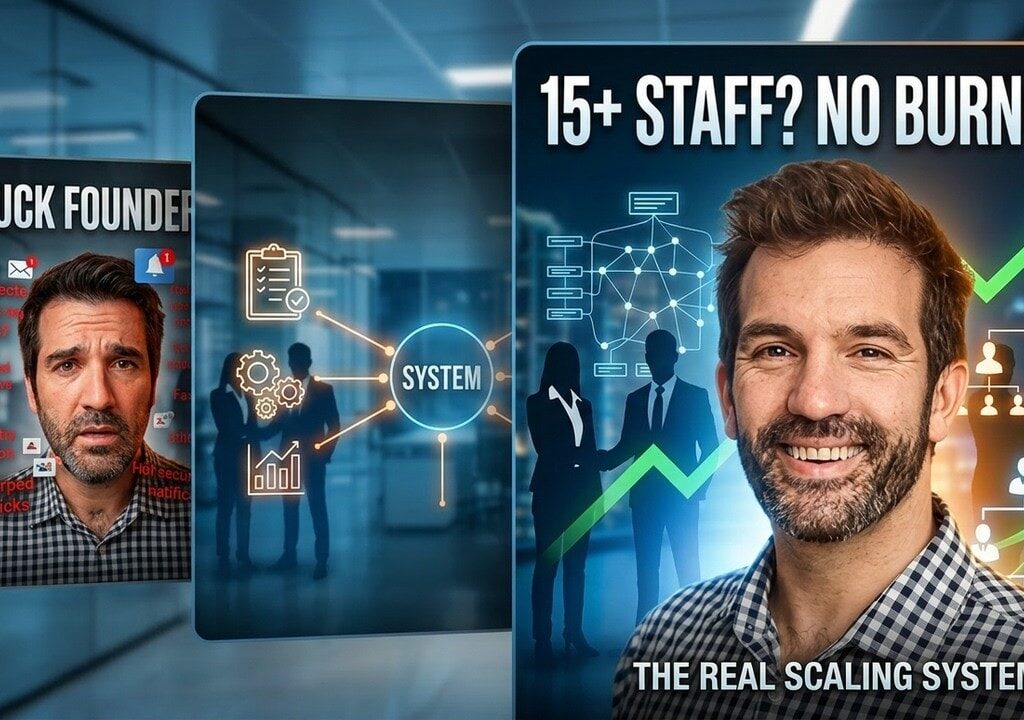 video thumbnail for 'How He Scaled to 15 Employees Without Burning Out — The Exact Hiring Order'