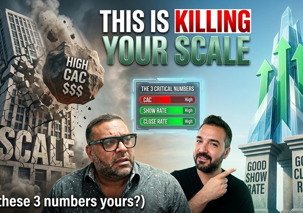 video thumbnail for 'CAC, Show Rate, Close Rate: The Numbers That Make or Break Scale'
