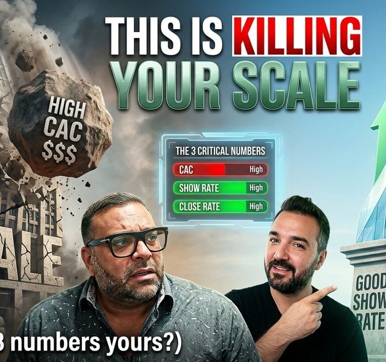 video thumbnail for 'CAC, Show Rate, Close Rate: The Numbers That Make or Break Scale'