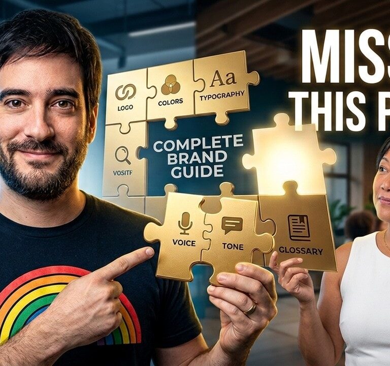 video thumbnail for 'Your Brand Guide Is Missing the Pieces That Matter'