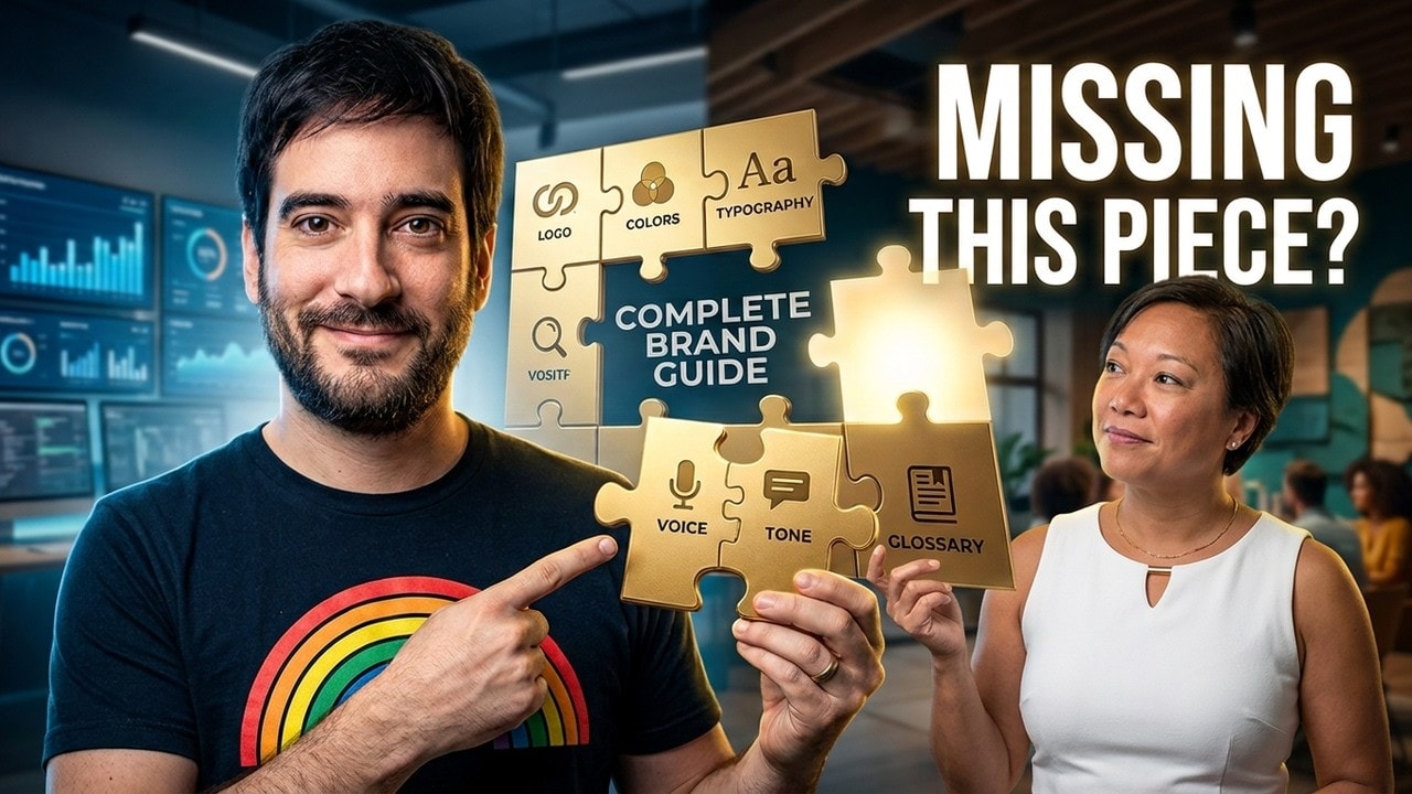 video thumbnail for 'Your Brand Guide Is Missing the Pieces That Matter'